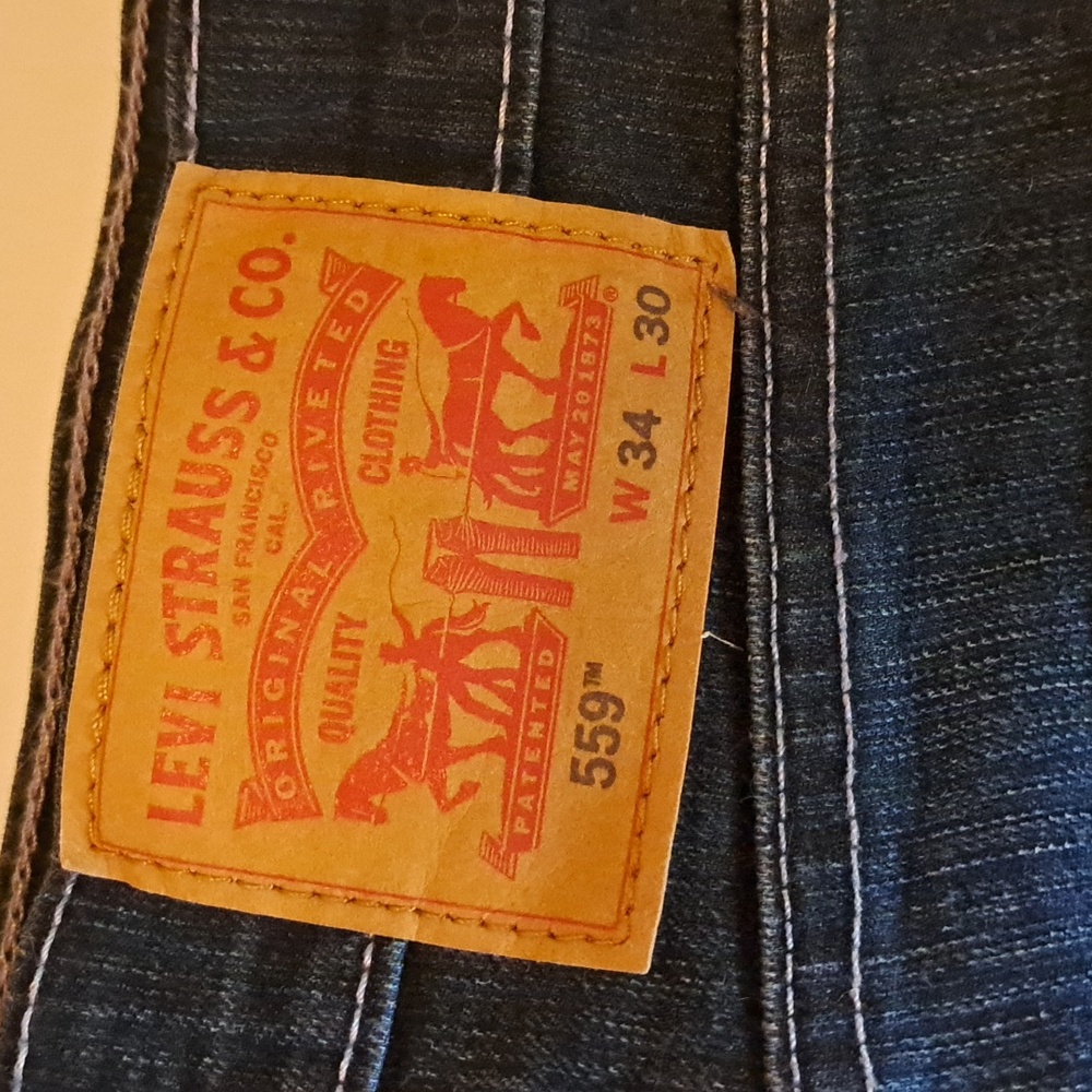 Levi's 559 Relaxed Fit Jeans, 34×30, Dk Blue